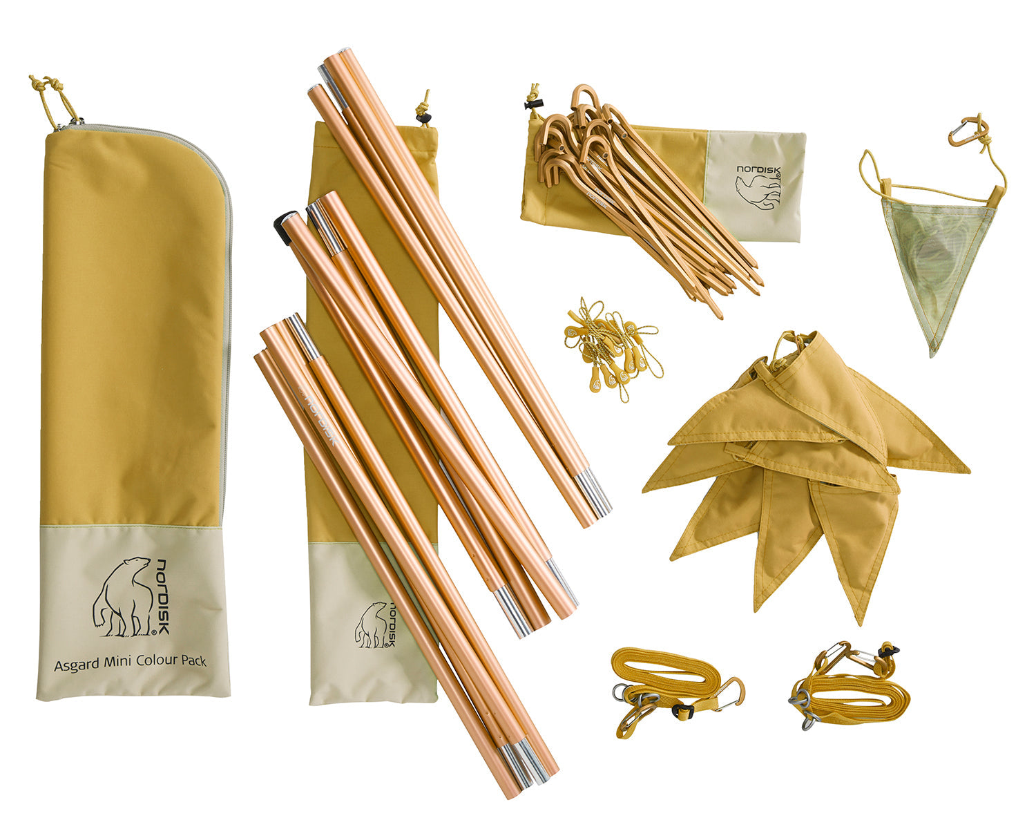 Asgard Tech Mini Tent - 2 personen | Mustard Yellow