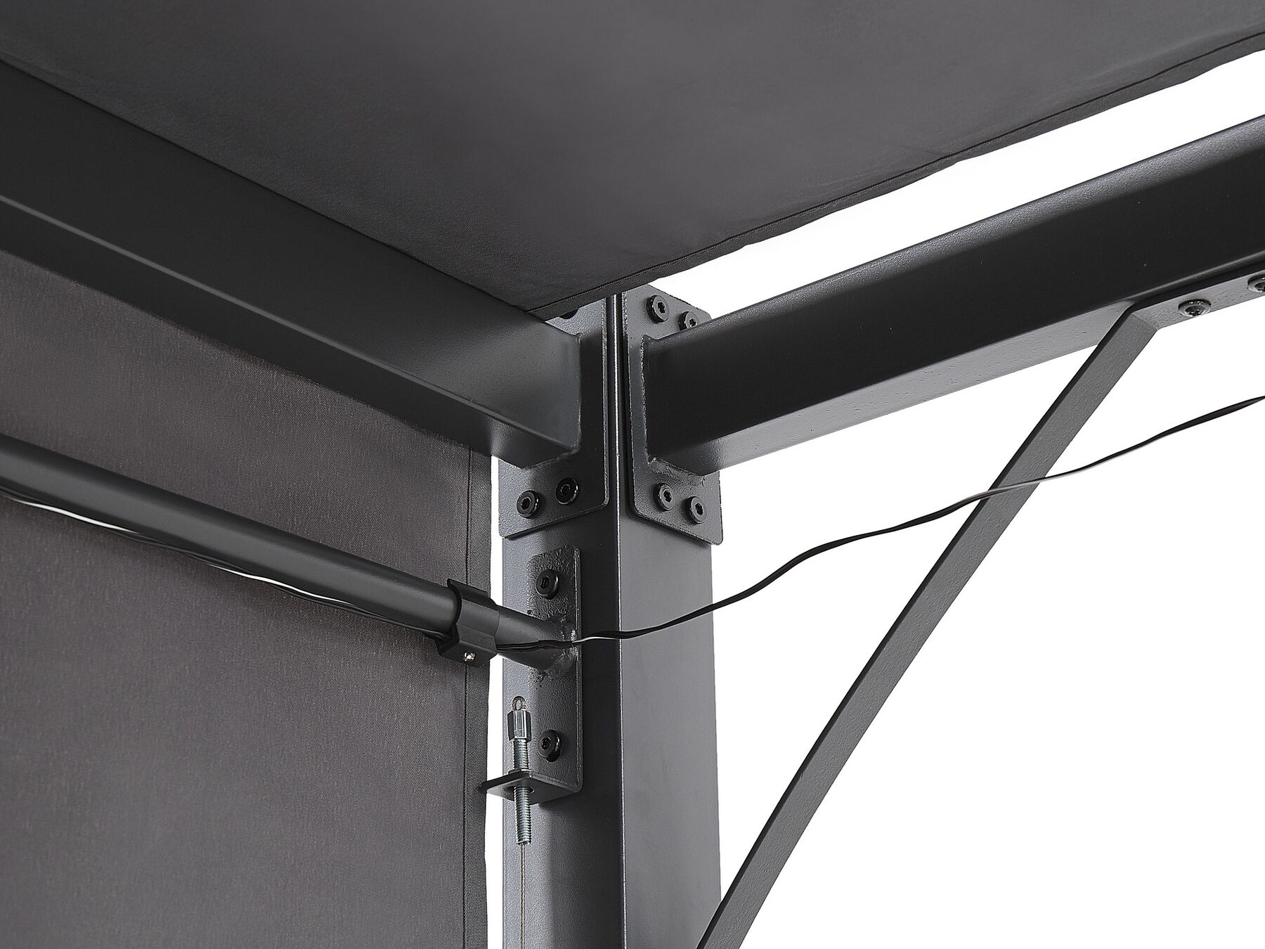 Smart Pergola LuxeShine | UV-Bestendig | Verstelbaar | LED lamp op zonne-energie