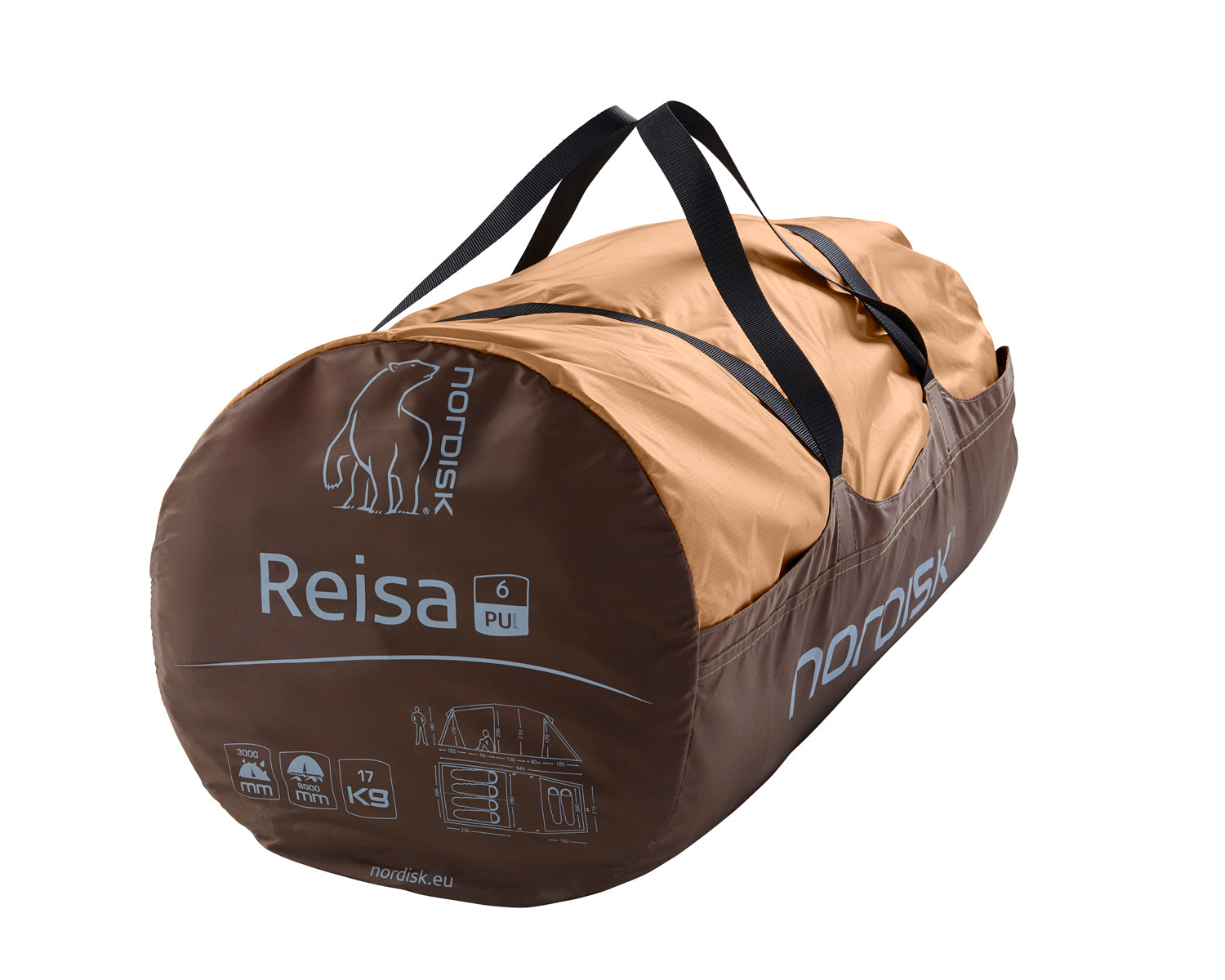 Reisa 6 PU Tent - Cashew Brown - 6 personen.