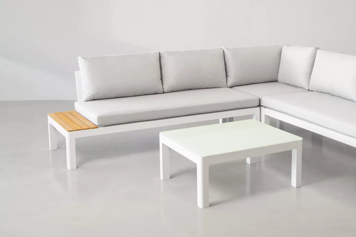 Bristol Hoek Loungeset (Steen) – Aardse neutrale tinten