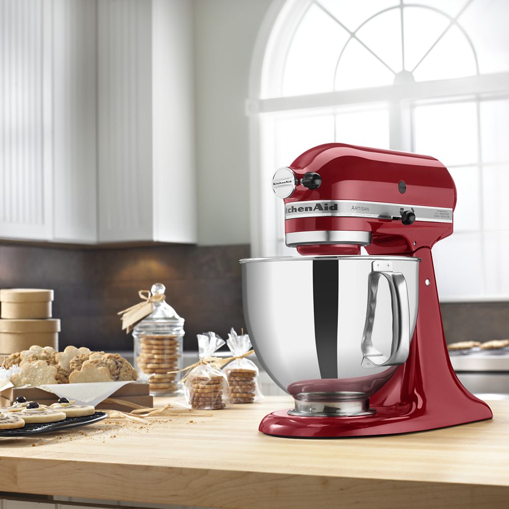 KitchenAid Artisan Seria 5 l – Mikser stojący z przechylaną głowicą – (Czerwony Empire)