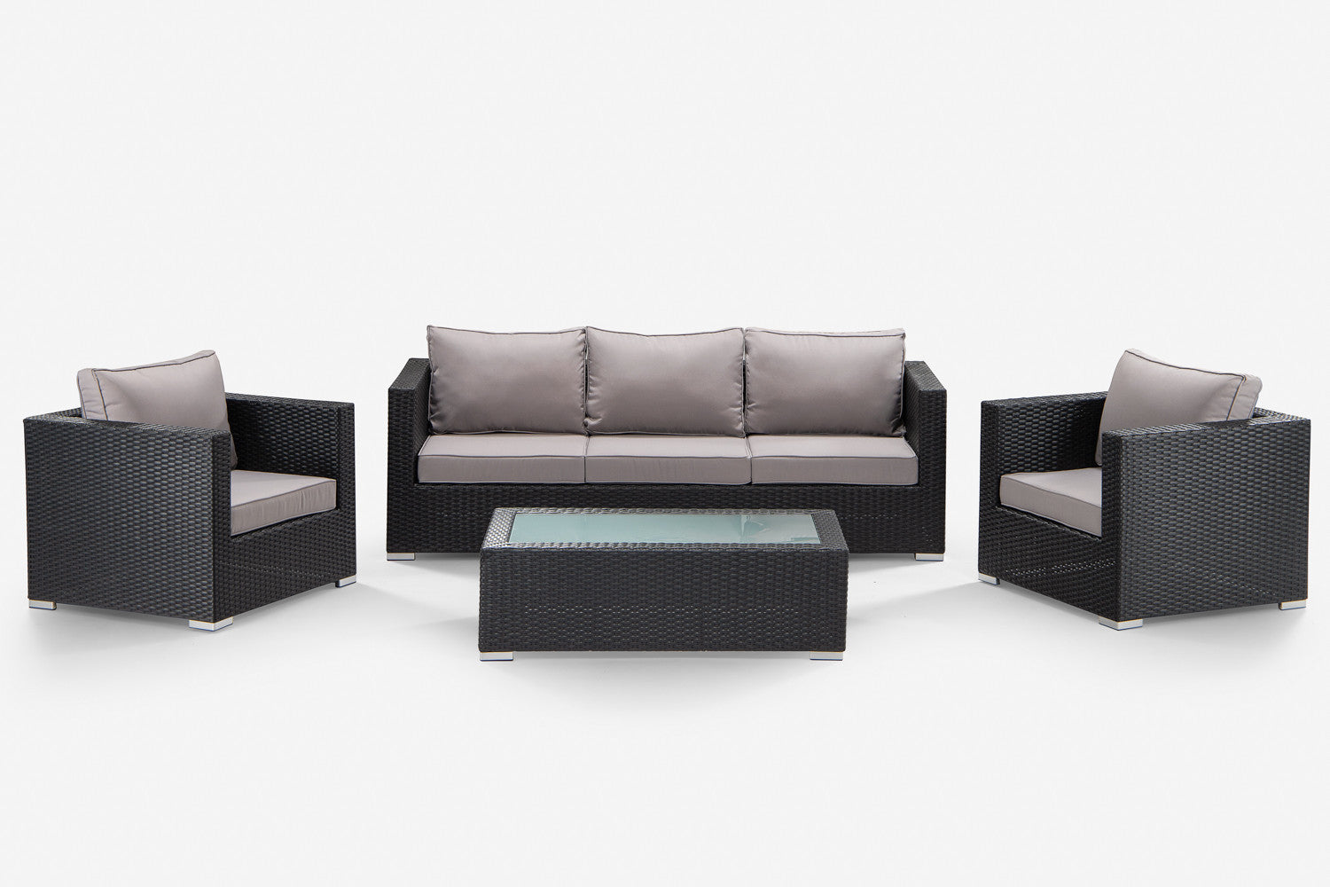Montae 4-Delige Loungeset (Zwart) – Stedelijke luxe