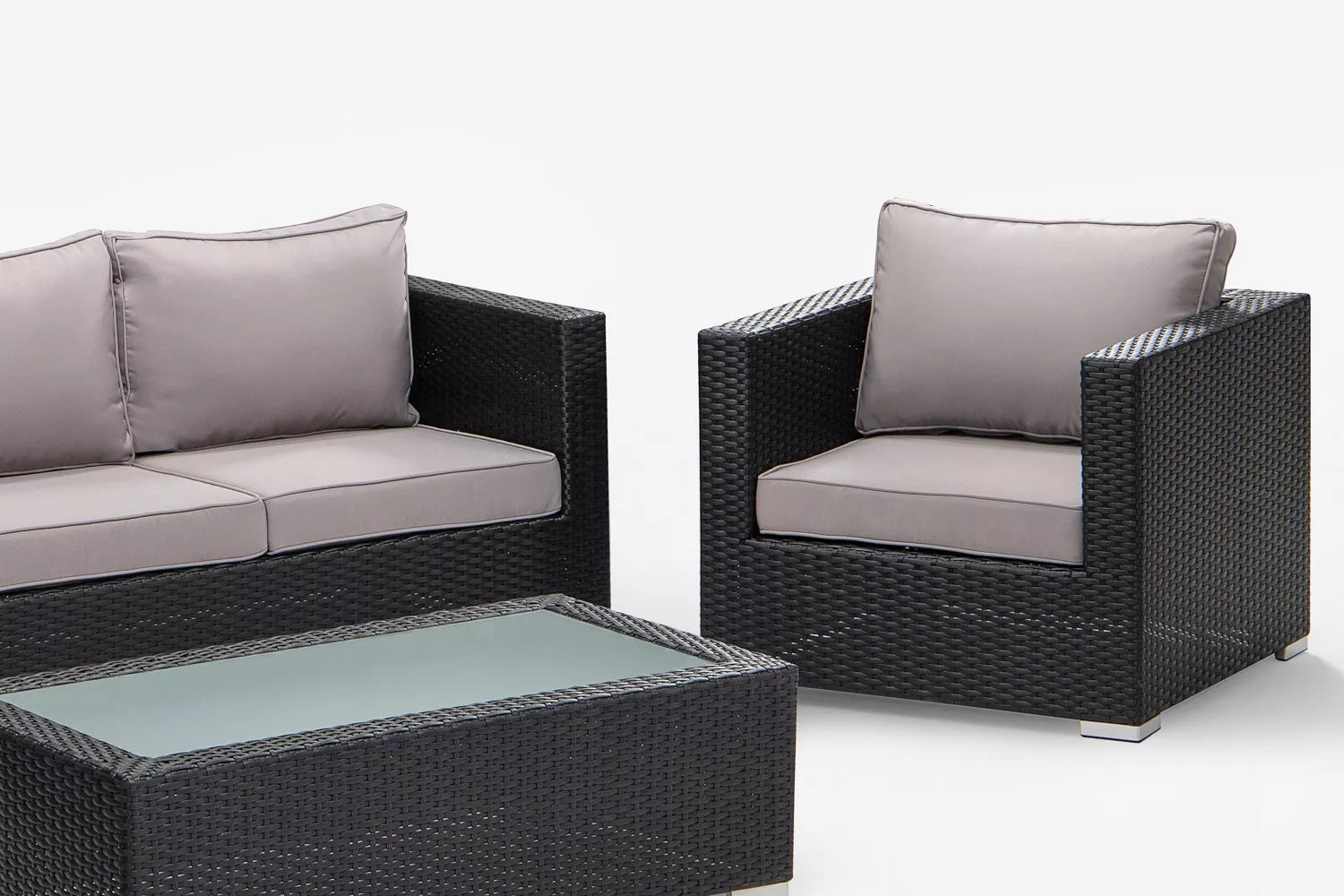 Montae 4-Delige Loungeset (Zwart) – Stedelijke luxe
