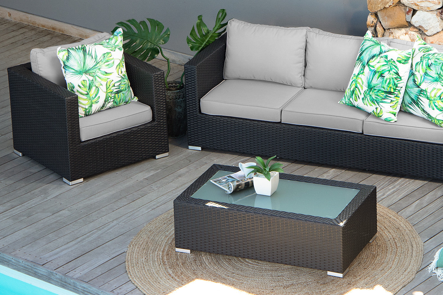 Montae 4-Delige Loungeset (Zwart) – Stedelijke luxe