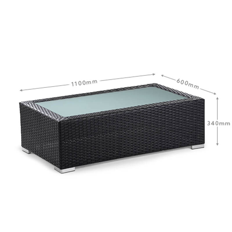 Montae 4-Delige Loungeset (Zwart) – Stedelijke luxe