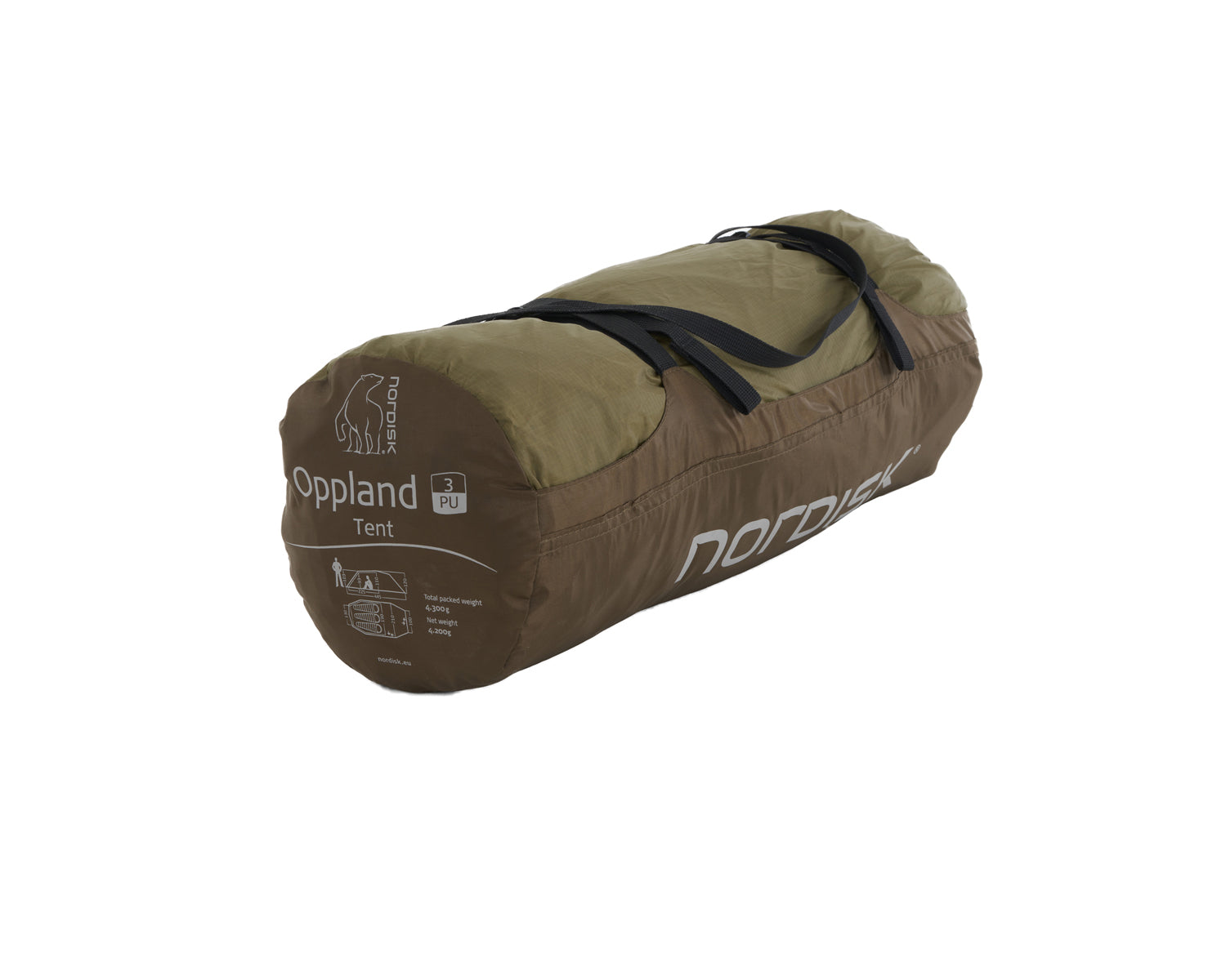 Oppland 3 PU (3.0) Tent - Dark Olive - 3 personen.