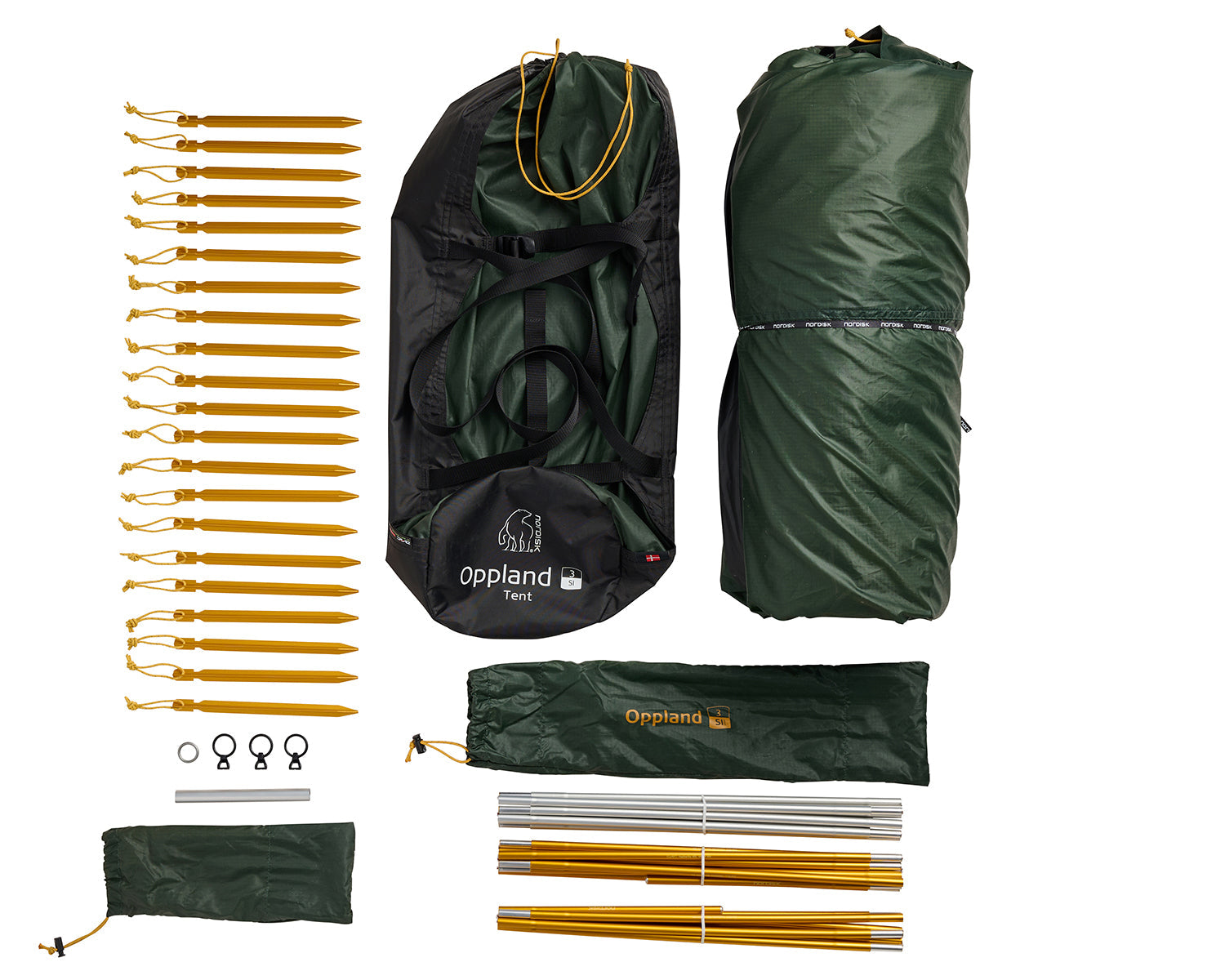 Oppland 3 SI (2.0) Tent - Deep Forest Green - 3/4 personen.