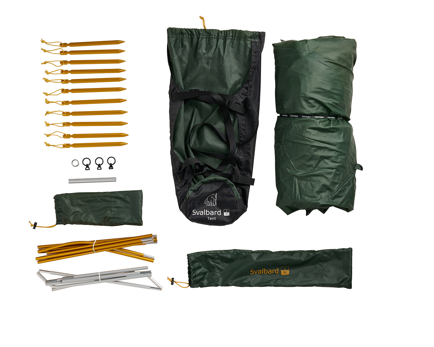 Svalbard 1 SI (2.0) Tent - Deep Forest Green - 1-2 personen.