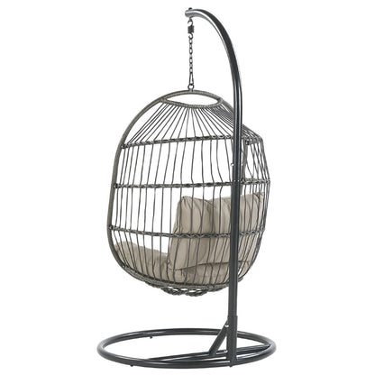 Klassieke Hangstoel met Standaard – Antraciet