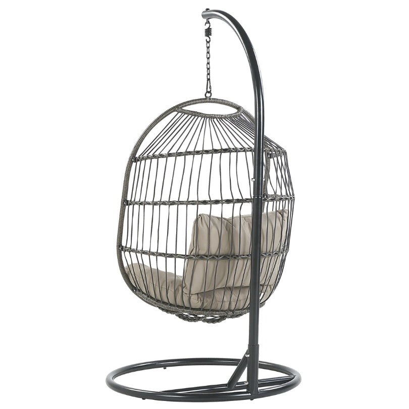Klassieke Hangstoel met Standaard – Antraciet