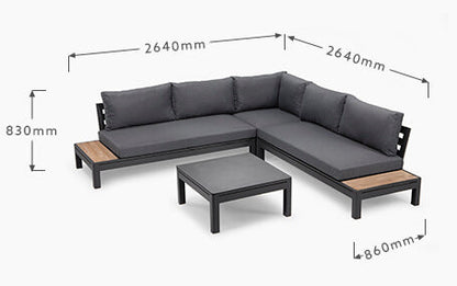 Bristol Hoek Loungeset – Brits geïnspireerd comfort