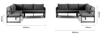 Moscow Hoek Loungeset – Modulaire buitenopstelling