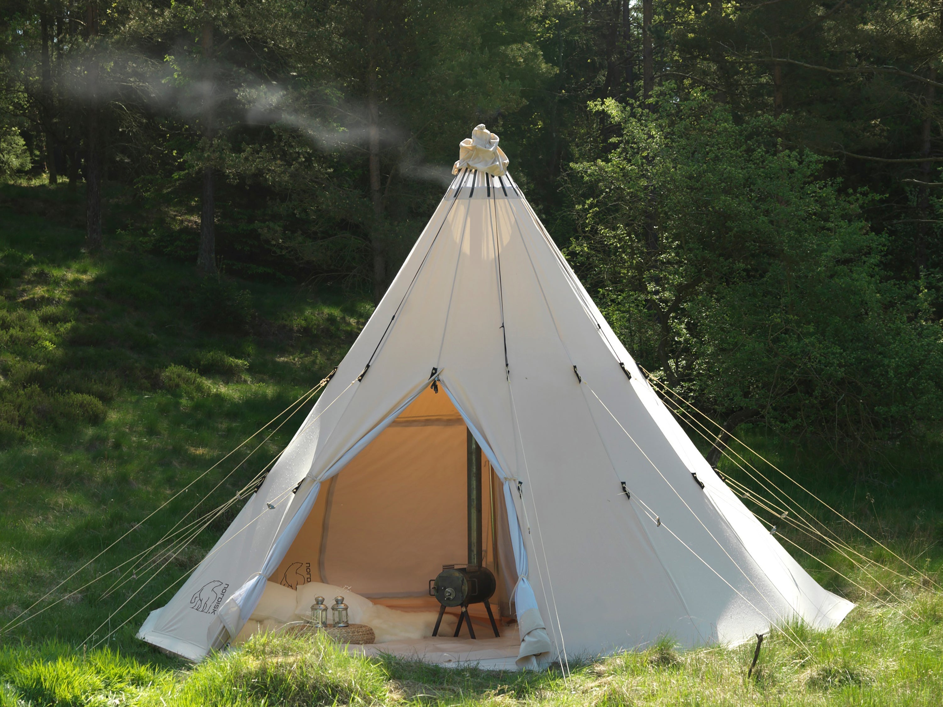 Alfheim 12.6 Glamping Tent - 6 personen | 12.6 m² | Sand Shell