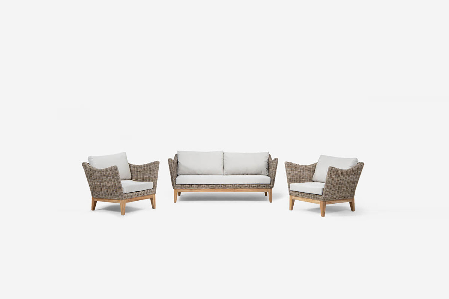 Brisbane Patio Loungeset – Modern lineair ontwerp