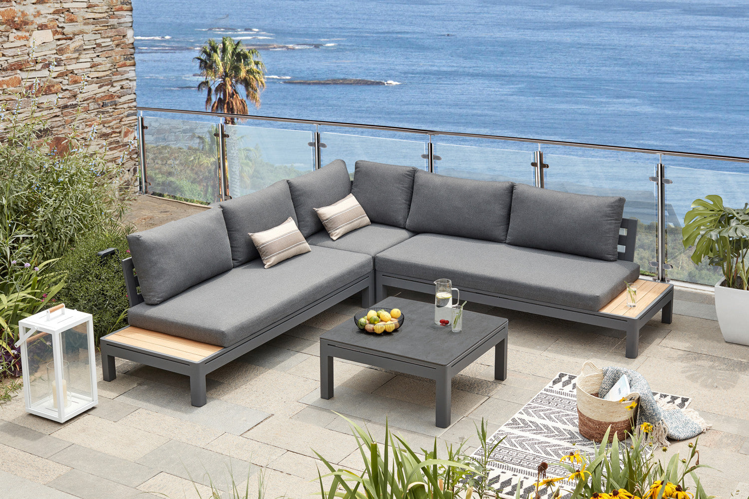 Bristol Hoek Loungeset – Brits geïnspireerd comfort