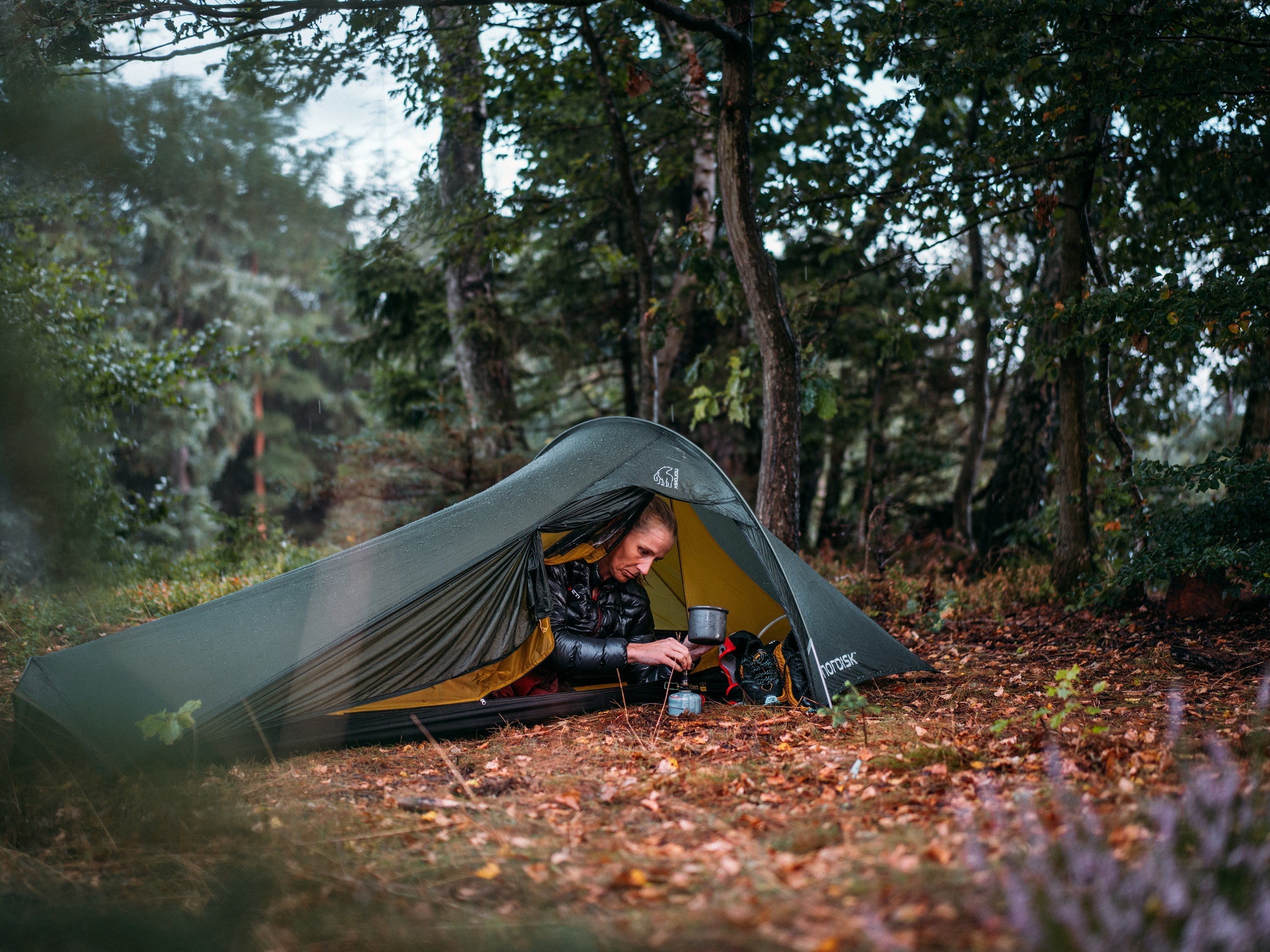 Lofoten 1 ULW Tent - Forest Green 1/2 personen.
