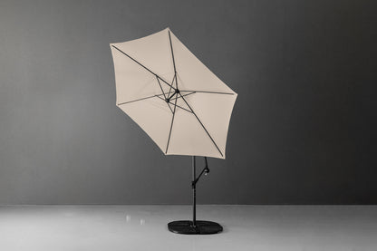 Miami Zweefparasol (Beige) – Zonsondergangreflectie