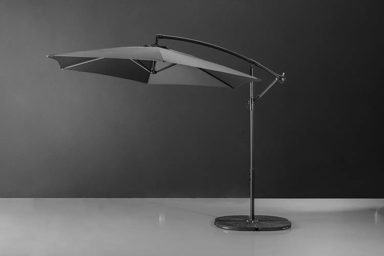 Miami Zweefparasol (Grijs) – Moderne schaduwoplossing