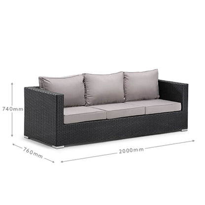 Montae 4-Delige Loungeset (Zwart) – Stedelijke luxe
