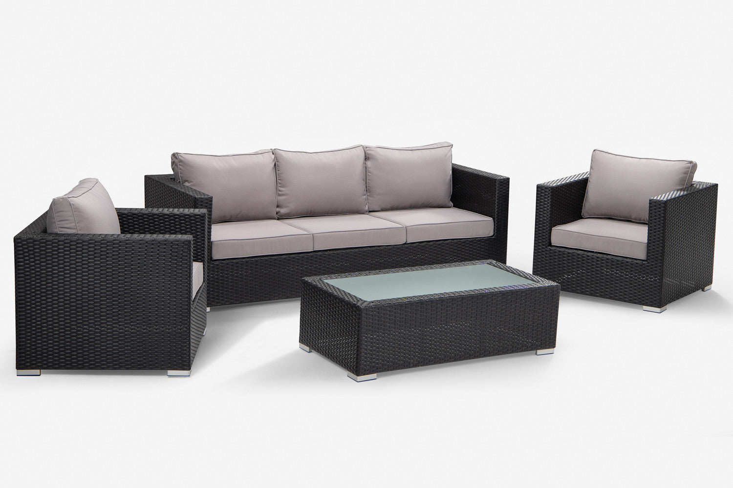 Montae 4-Delige Loungeset (Zwart) – Stedelijke luxe