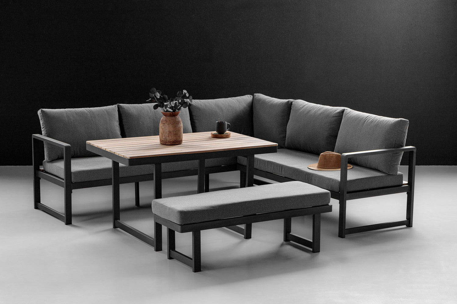 Moscow Hoek Loungeset – Modulaire buitenopstelling