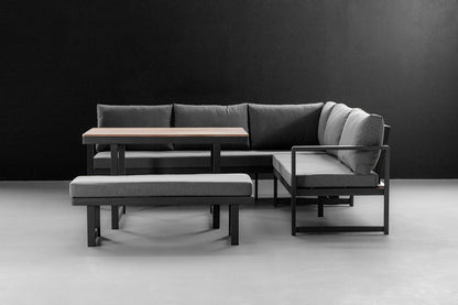 Moscow Hoek Loungeset – Modulaire buitenopstelling