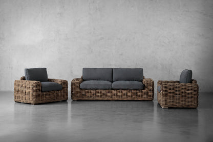 Panama Lounge Set – Rustiek Rattan & Zacht Comfort