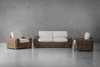 Panama Lounge Set – Rustiek Rattan & Zacht Comfort