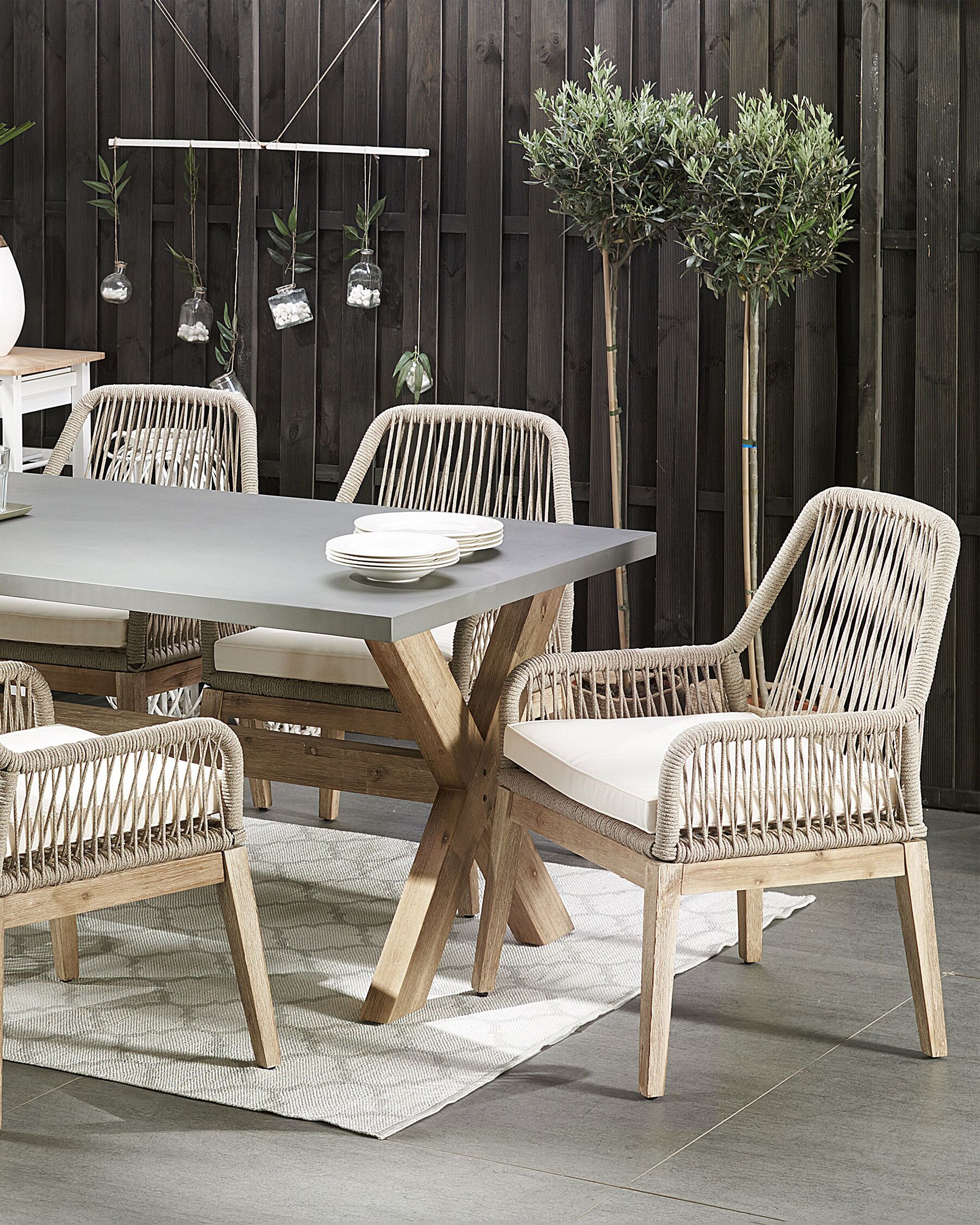 Set van 2 Buitenstoelen | UV-bestendig | Incl. Kussens