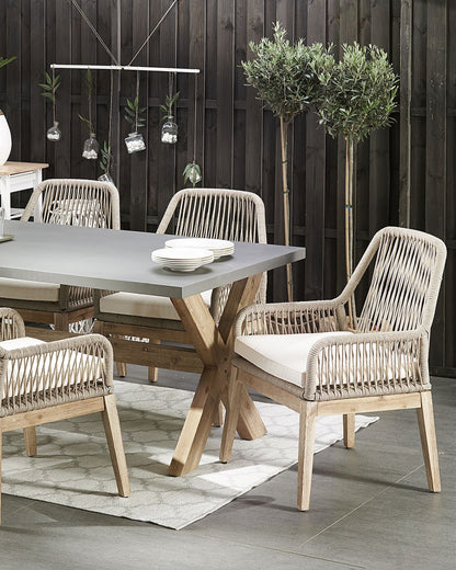Set van 2 Buitenstoelen | UV-bestendig | Incl. Kussens