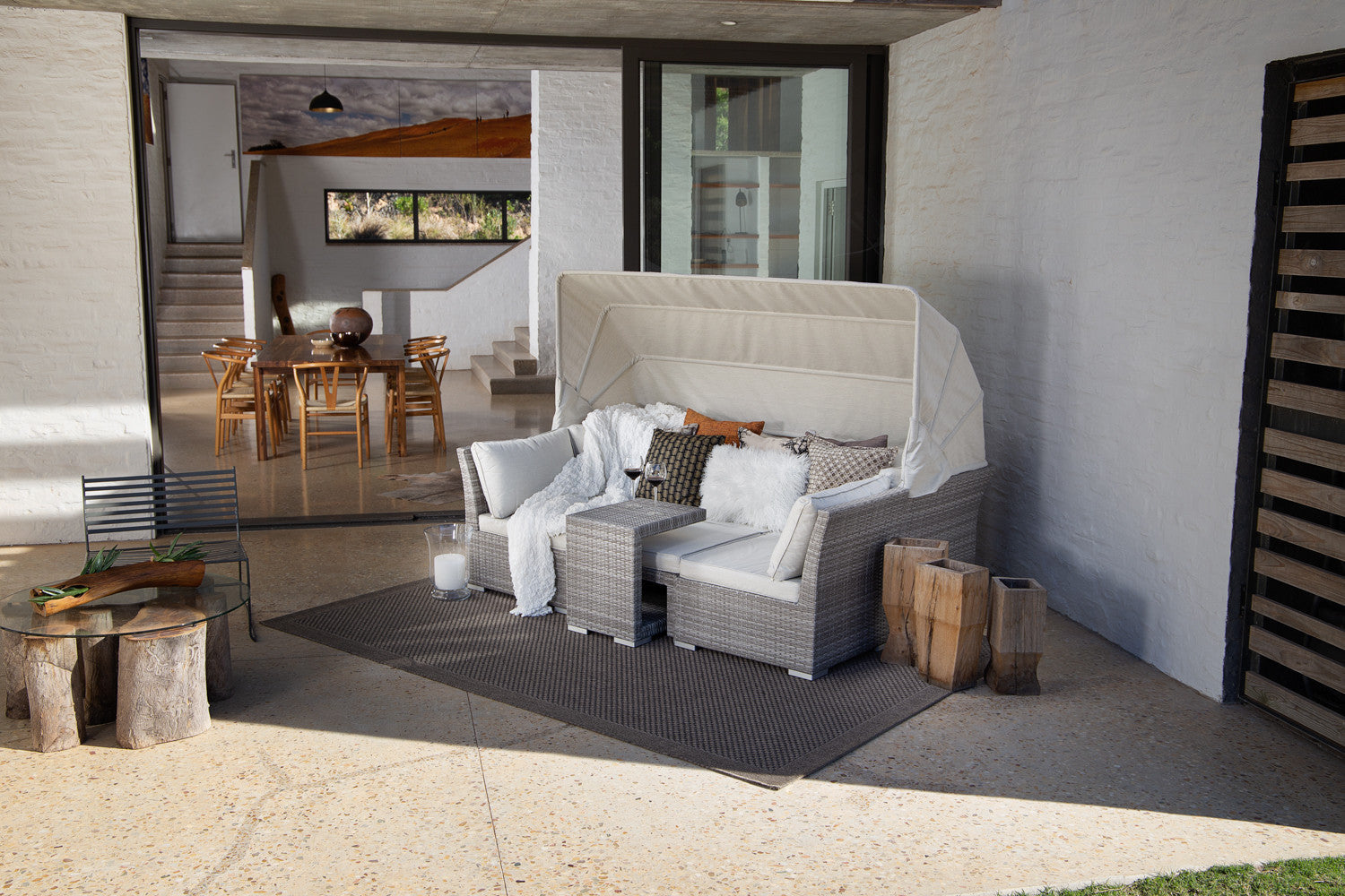 Santorini Loungeset – Mediterrane sfeer
