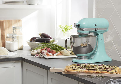 KitchenAid Artisan Seria 5 l – Mikser stojący z przechylaną głowicą – (Lodowy Niebieski)(