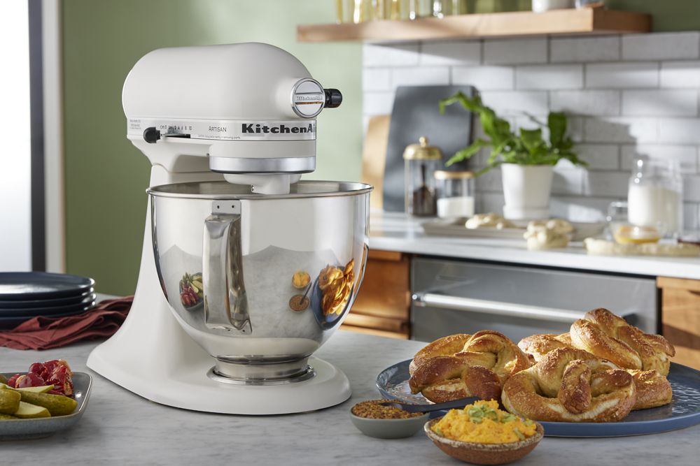 KitchenAid Artisan Seria 5 l – Mikser stojący z przechylaną głowicą – (Biały)