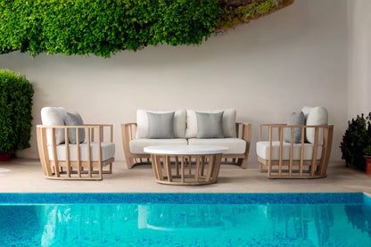 St Lucia Loungeset (Grijs) – Kustelijke elegantie