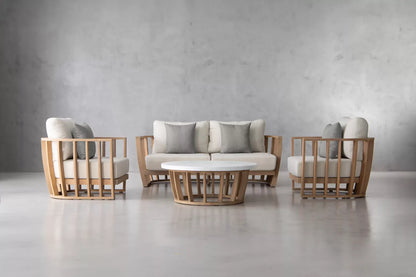 St Lucia Loungeset (Grijs) – Kustelijke elegantie