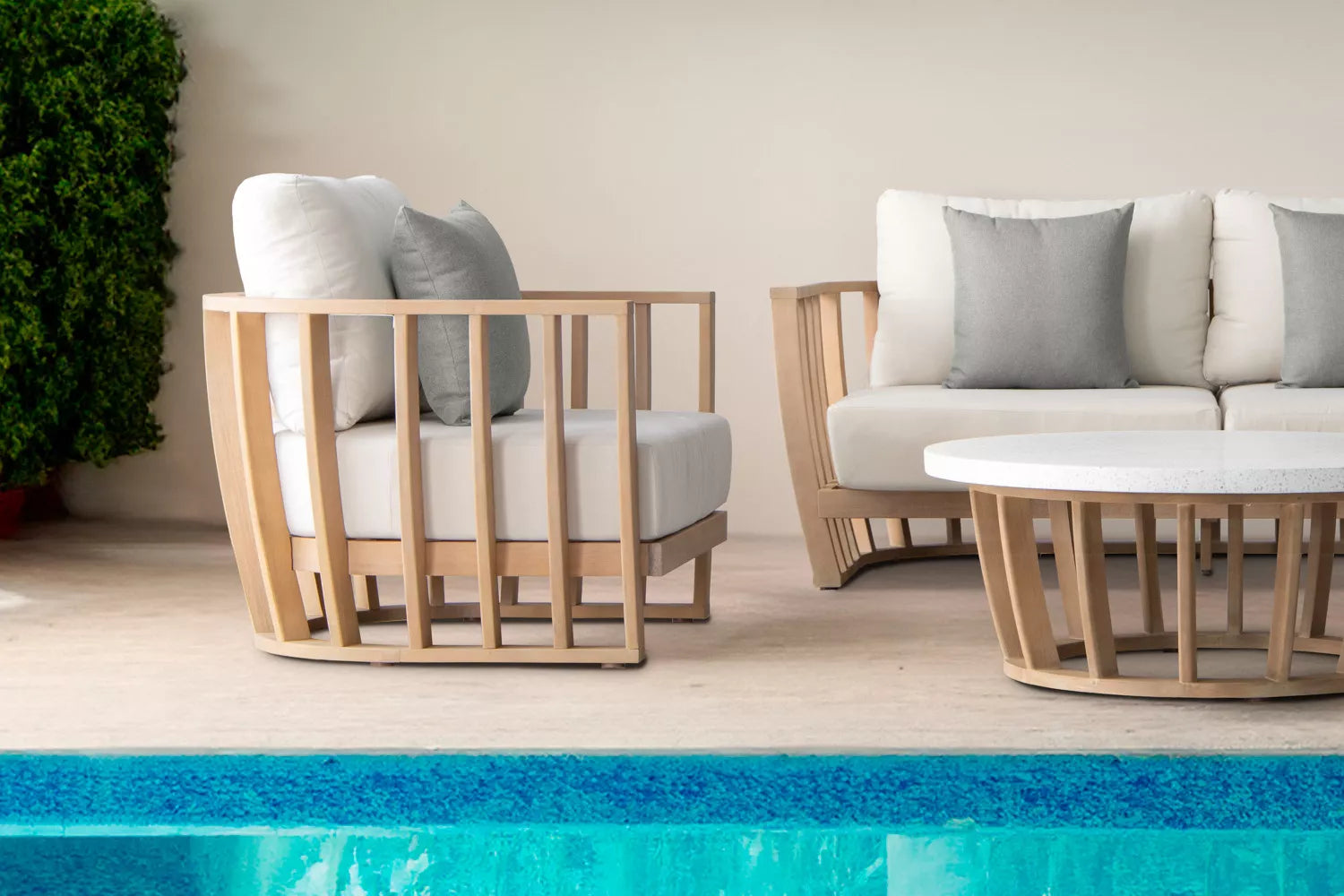 St Lucia Loungeset (Grijs) – Kustelijke elegantie