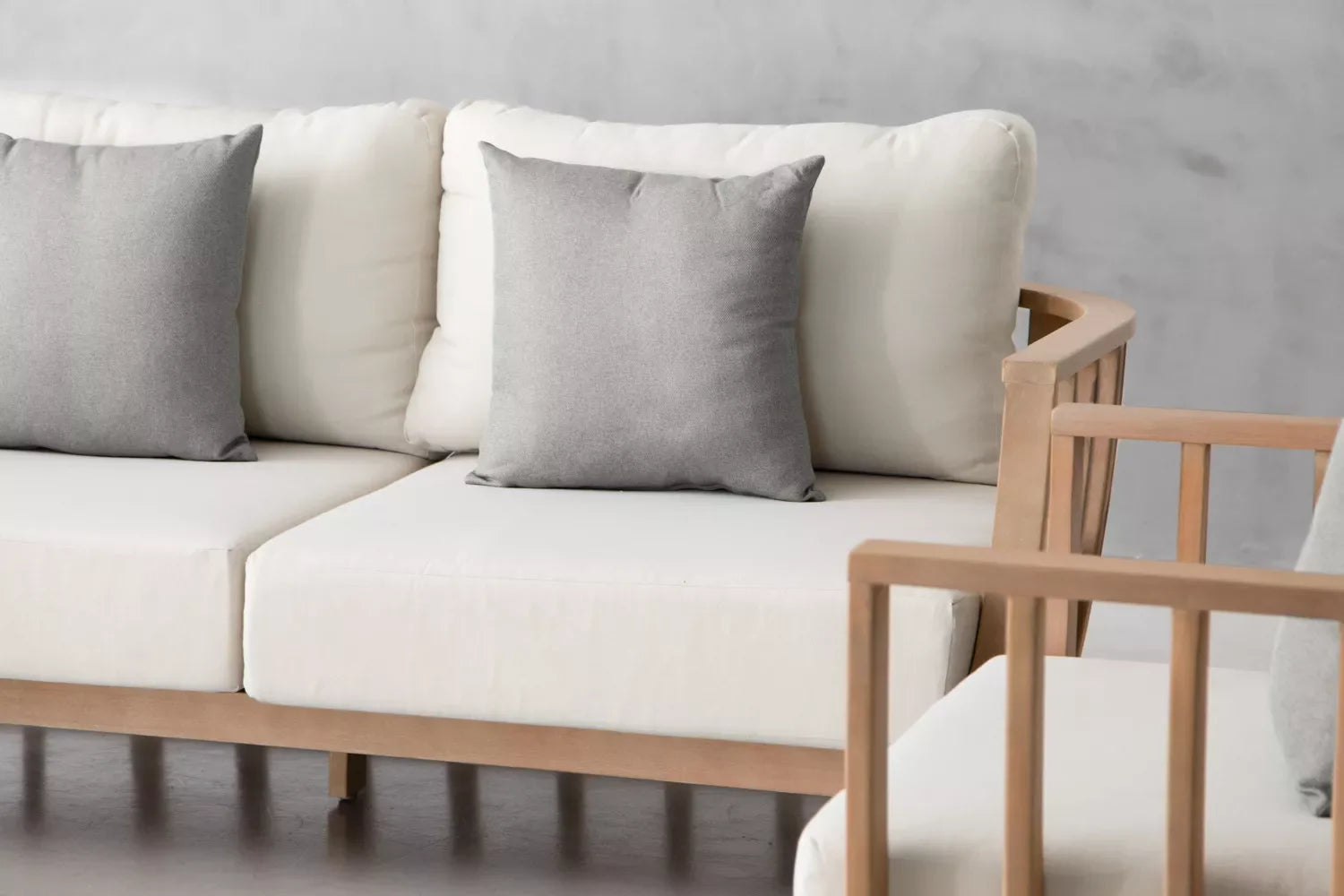 St Lucia Loungeset (Grijs) – Kustelijke elegantie