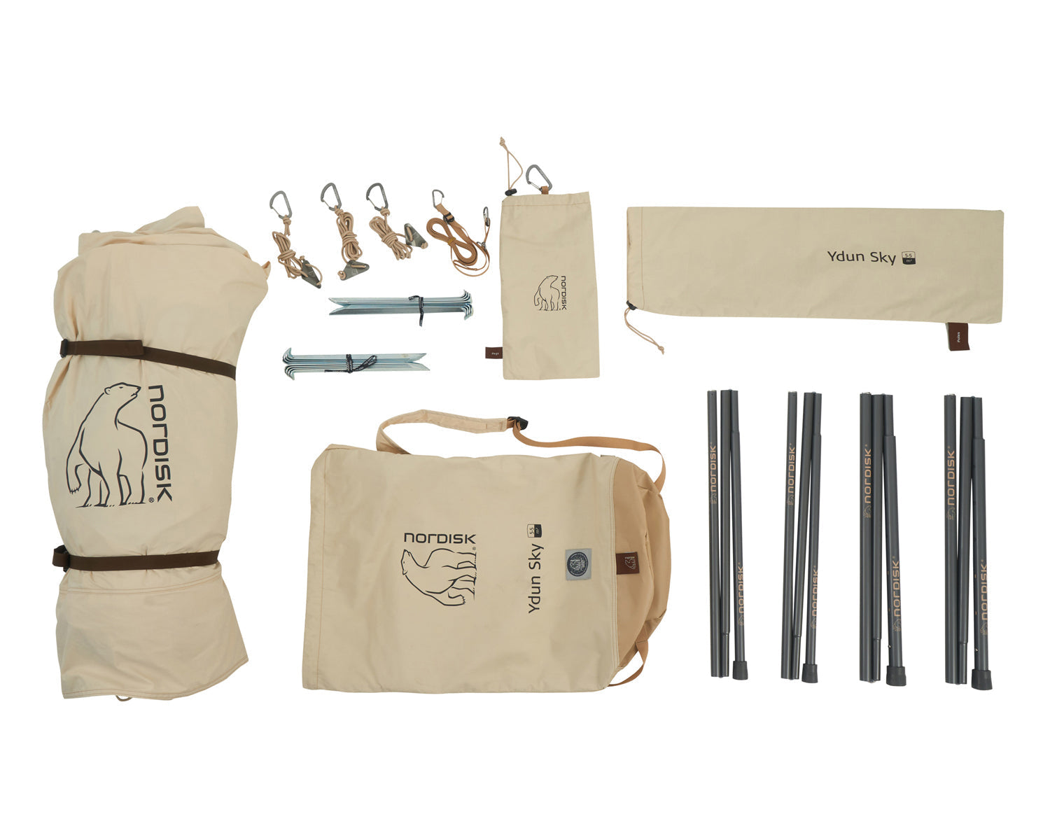 Ydun Sky Glamping Tent - 4 personen | Sand Shell